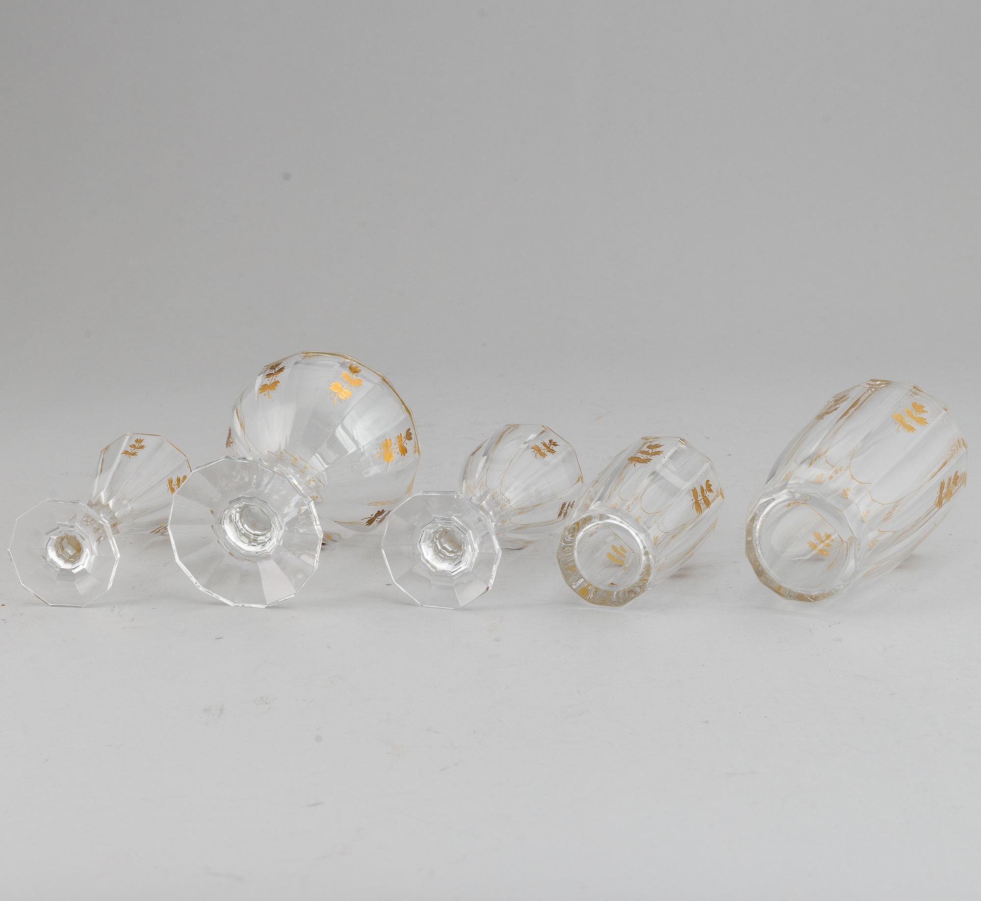 A Kosta 'Lagergren' glass service. (65 pieces).