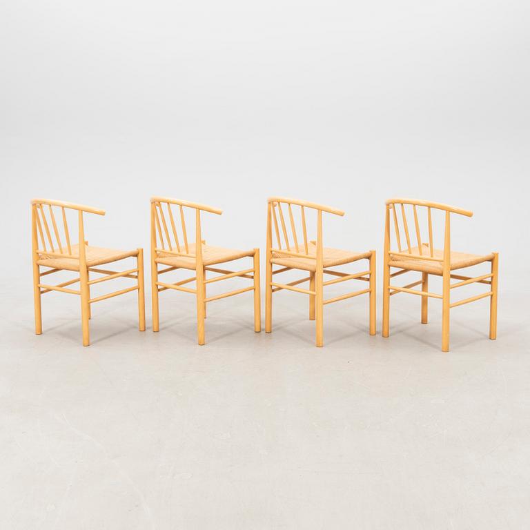 Erik Ole Jørgensen, 4 chairs "J-151", Kvist Mobler Denmark.