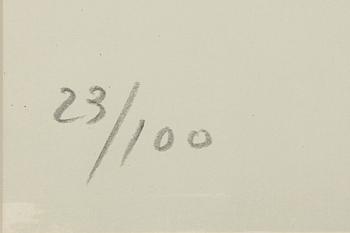 André Marfaing, lithograph in colours, signed 23/100.