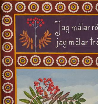 Stina Sunesson, "Jag målar rönnbär" (I paint rowan berries).