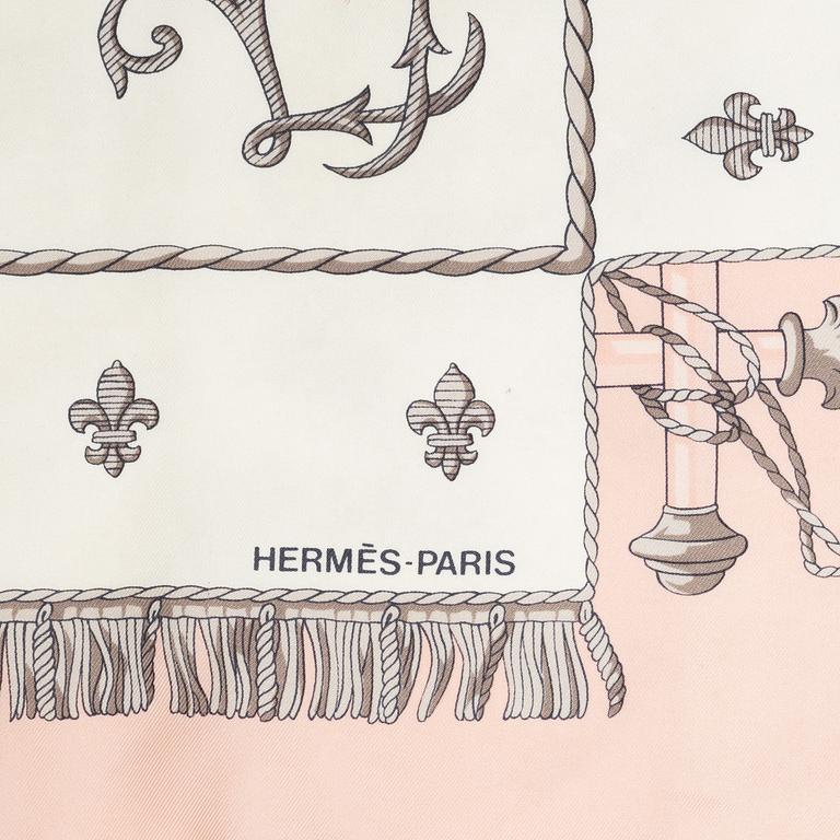 Hermès, scarf, "View of the Galley La Réale".