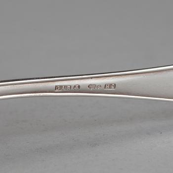 BESTICKUPPSÄTTNING, silver, 73 delar. "Vasa", formgiven Jacob Ängman, GAB Stockholm, 1960-80-tal. Vikt ca 2600 gram.