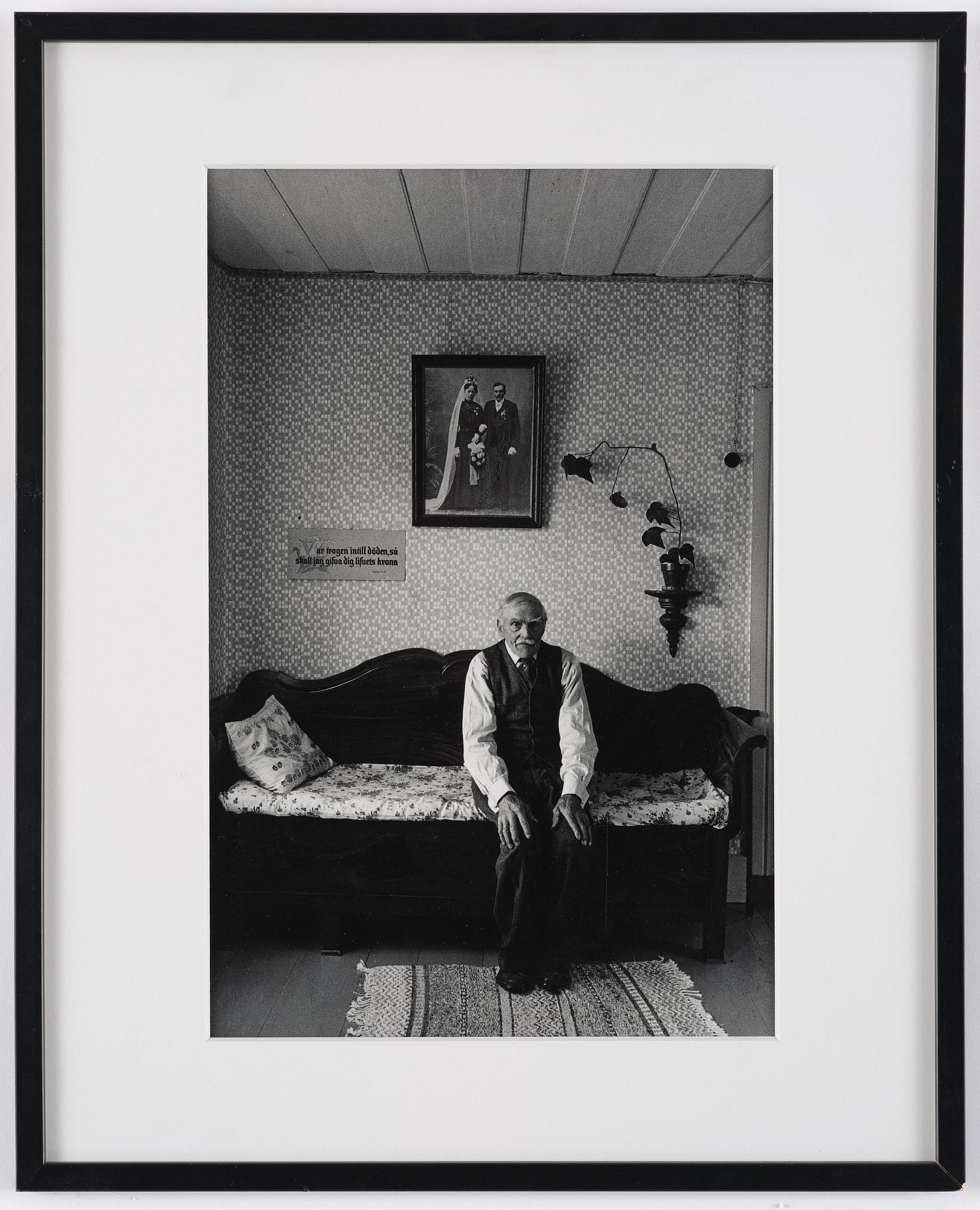 Sune Jonsson, "Förre hemmansägaren P.A Söderström, Ytterbyn, Lövånger kn, 1962".