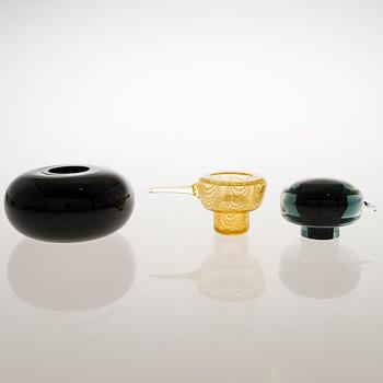 MATTI KLENELL, lasilintu, "Harkka Mamma", signeerattu M. Klenell Iittala.