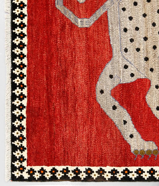 A pictioral Kashgai rug, ca 155 x 105 cm.