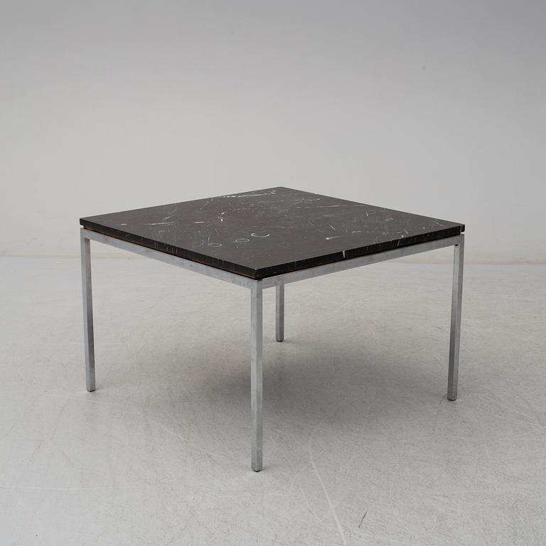 FLORENCE KNOLL, a marble and steel coffee table, Knoll international, NK licence.