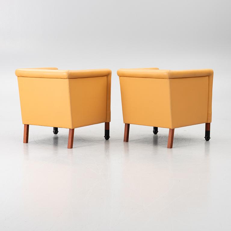 Armchairs, a pair, JOC, late 20th century.