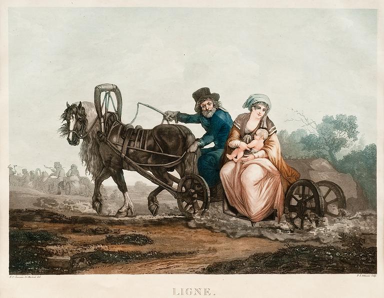 AKVATINTA, Ligne. Michel Francois Damane-Dimartrais, 1763-1827.