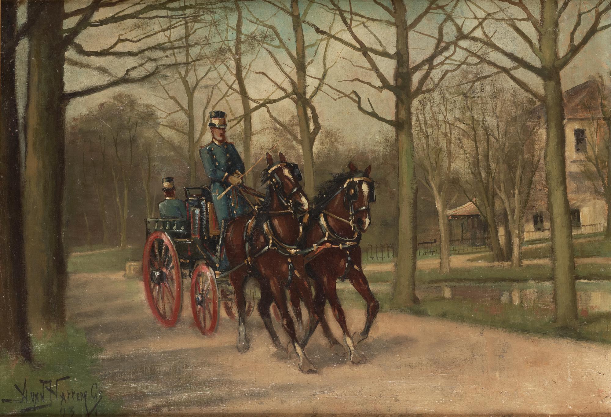 Arie van Hattem, Husarer.
