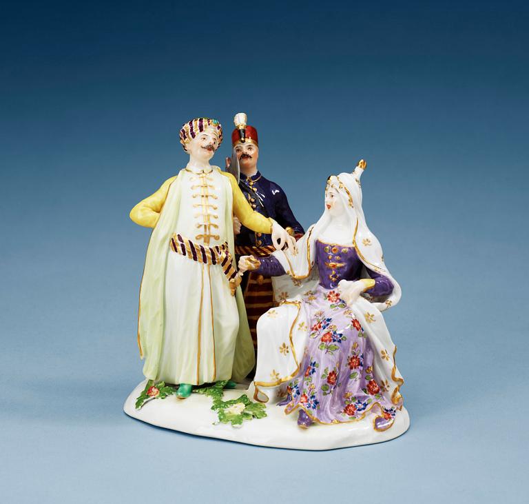 FIGURGRUPP, porslin. Meissen, 1700/1800-tal.