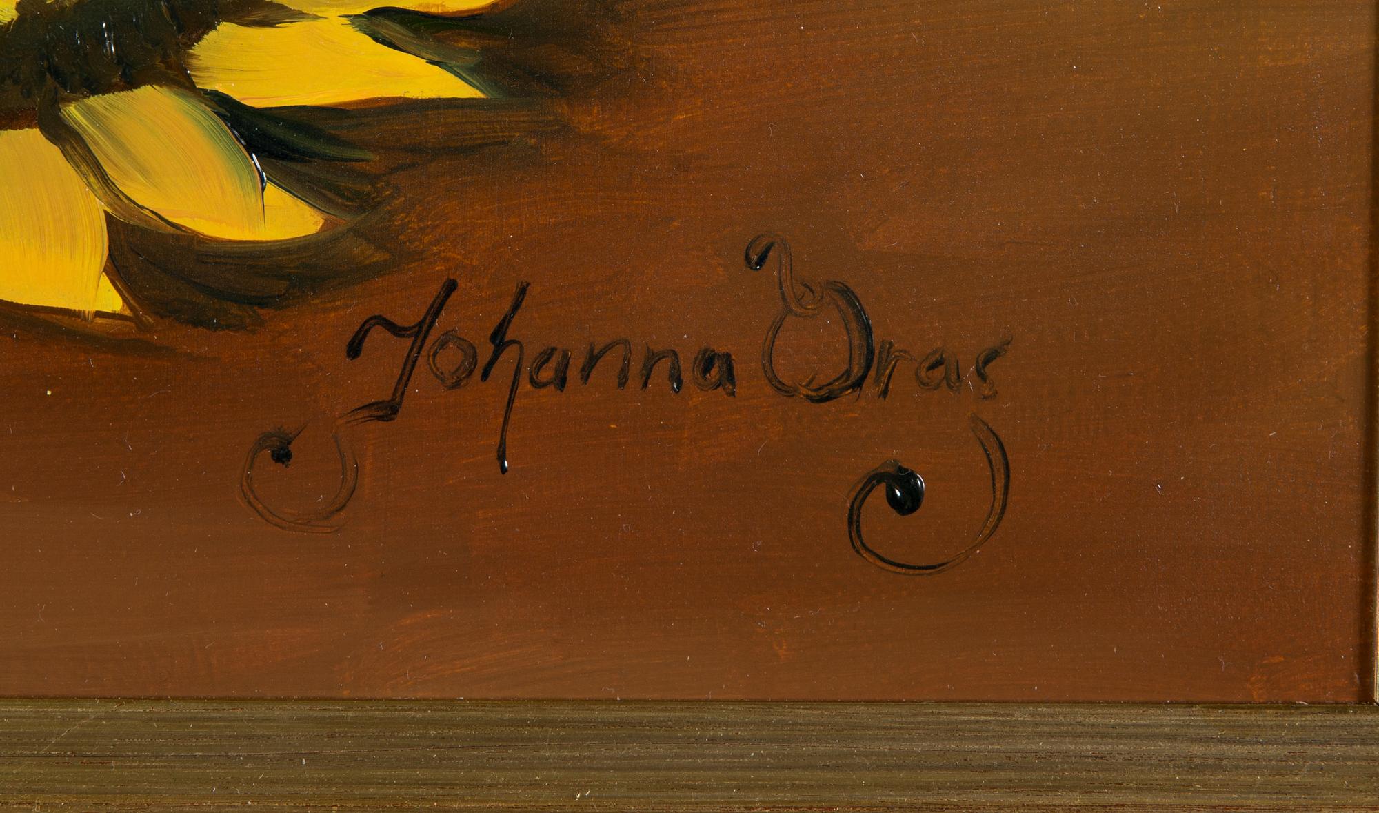 Johanna Oras, oil on canvas, signed.