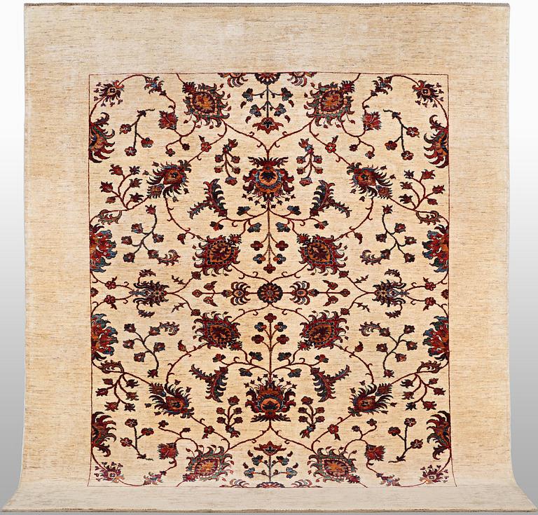 A carpet, Zielger Ariana, c. 296 x 248 cm,.