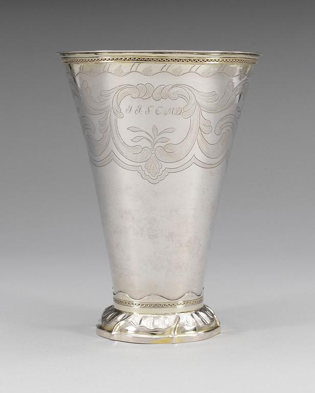 BÄGARE, silver. Olof Yttraeus, Uppsala 1780.