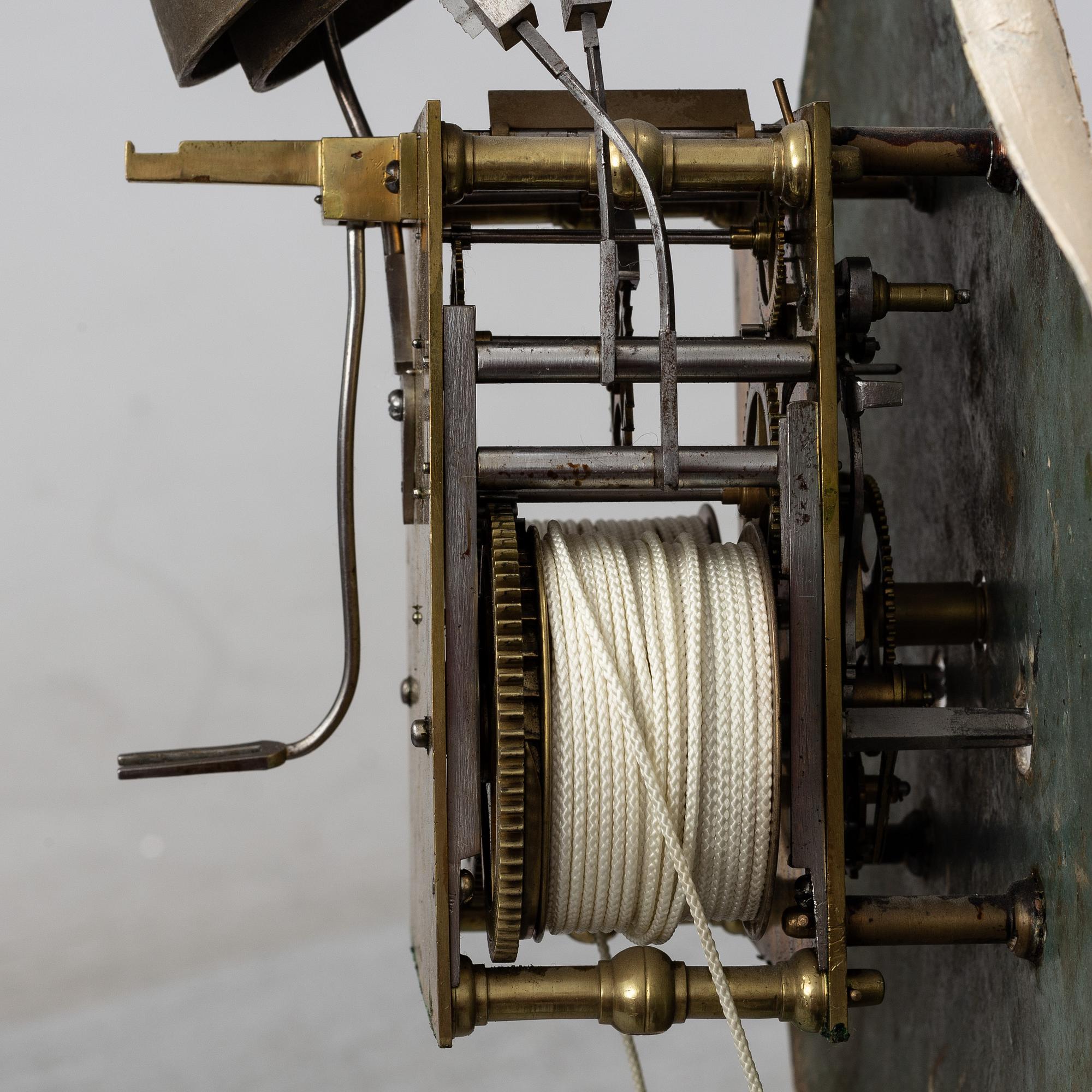 A Rococo longcase clock by Petter Ernst (Stockholm 1753-1784).