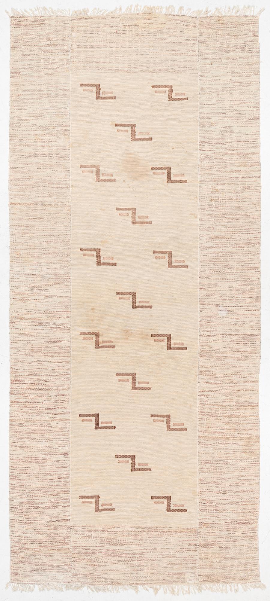 A 1920''s Swedish rag rug, c. 445 x 198 cm.