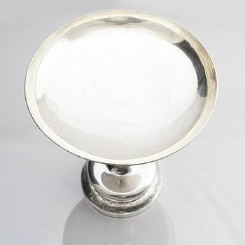 A Danish large silver bowl on foot, mark of Anton Michelsen, Copenhagen 1865.