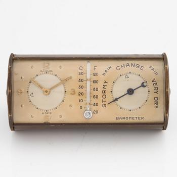 Jaeger-LeCoultre, 8 days, alam, barometer och termometer, 107 x 52 mm.