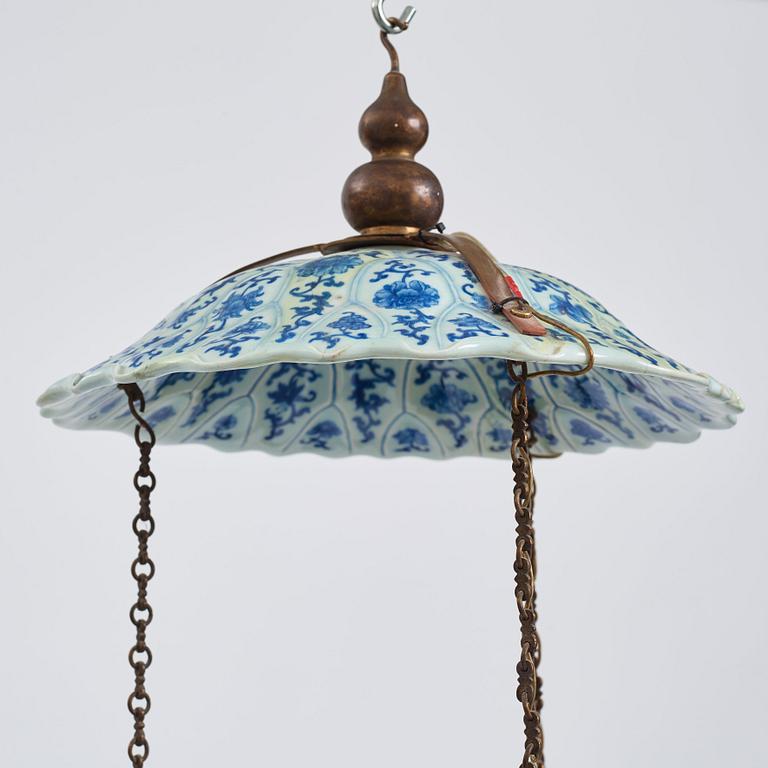 A Chinese hanging lantern, Qing dynasty, 19th Century.