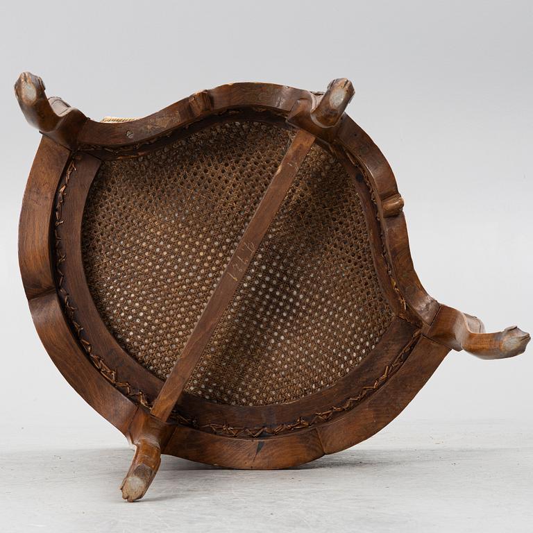 Karmstol, Louis XV-stil, Frankrike, tidigt 1900-tal.