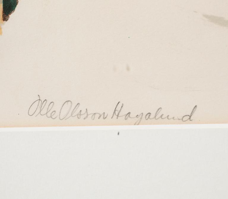 OLLE OLSSON-HAGALUND, litograph in colours, signed and numbered 155/360.