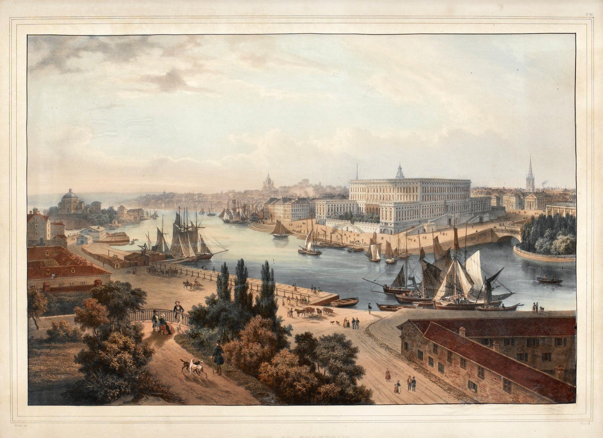 Isidore Laurent Deroy, "Vue de Stokholm".
