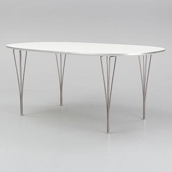 BRUNO MATHSSON & PIET HEIN, 'Supperellips' table. Fritz Hansen, Denmark.