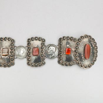 BÄLTE, silver, CJ Lund, Uppsala 1920. Vikt ca 1090 gram.