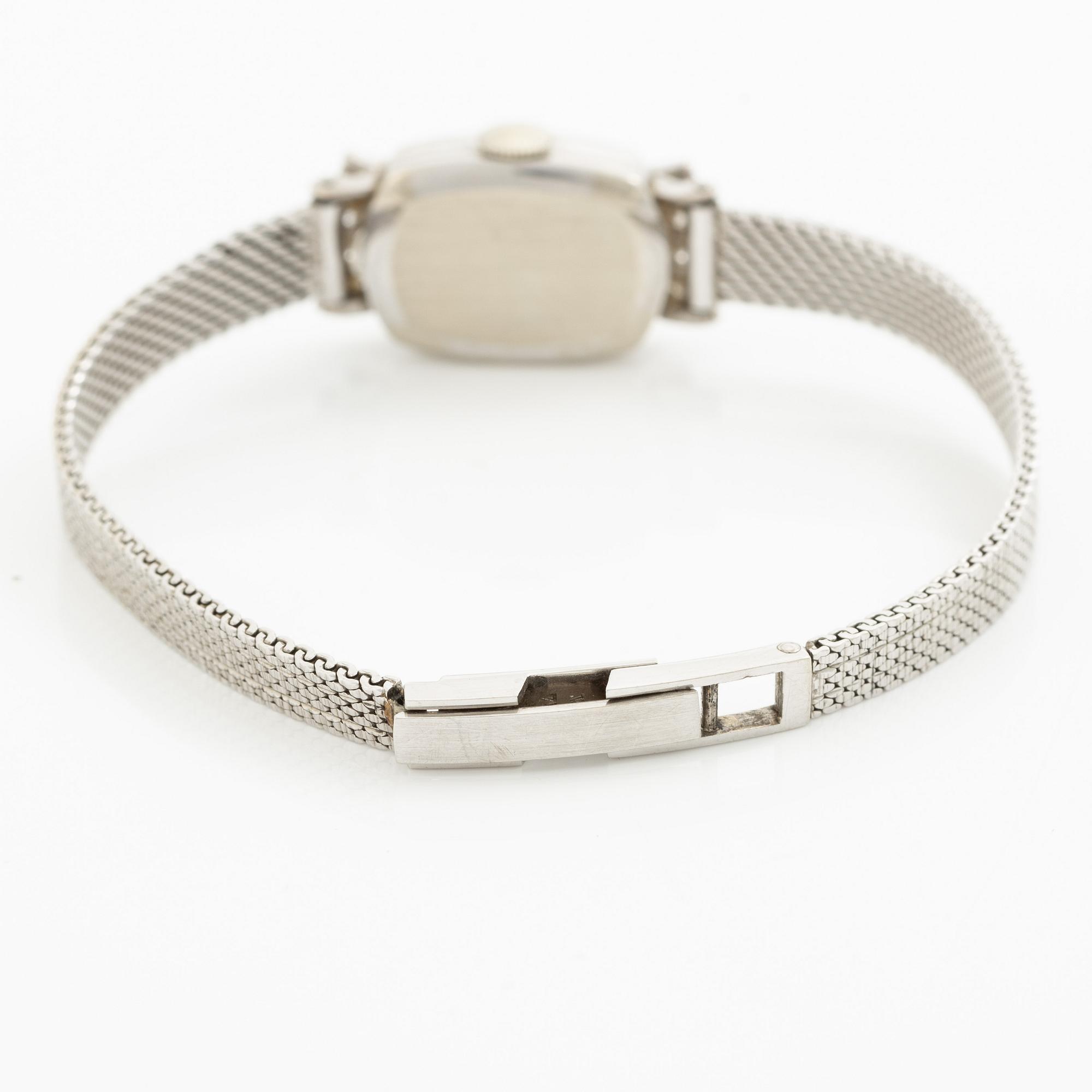 IWC, wristwatch, 18K white gold, 14 mm.