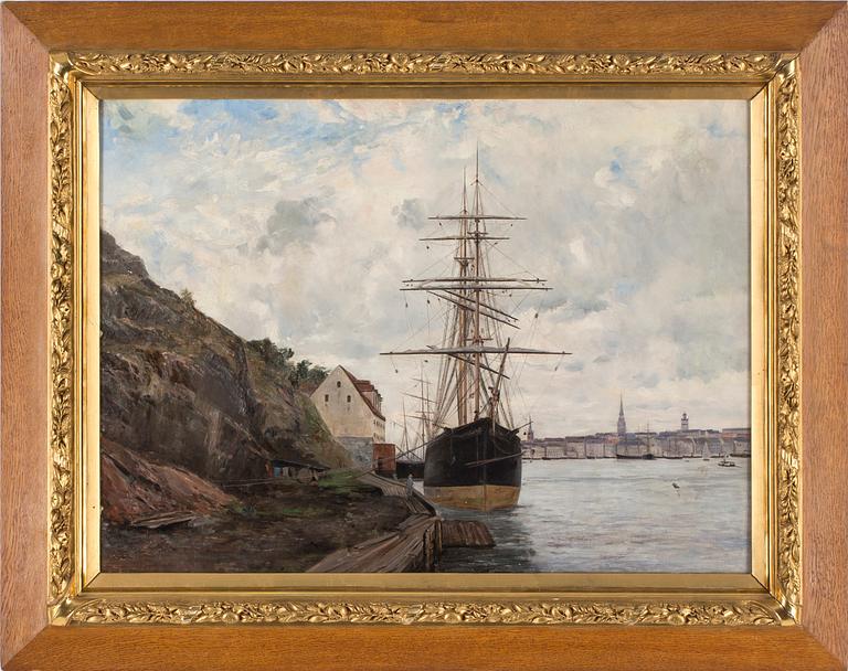 OKÄND KONSTNÄR 1800/1900-TAL, olja på duk, kopia efter Axel Lindman, ej sign.