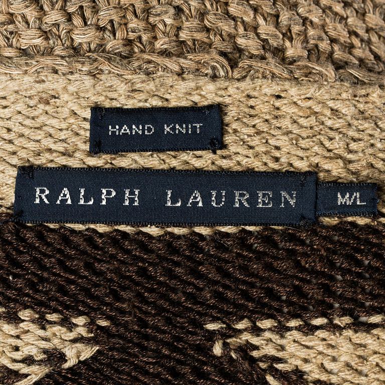 A handknitted poncho/cardigan by Ralph Lauren, size M/L.