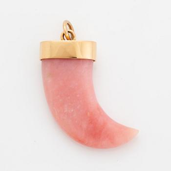 Ebba Brahe Jewellery, charm, pink opal and 18K gold.