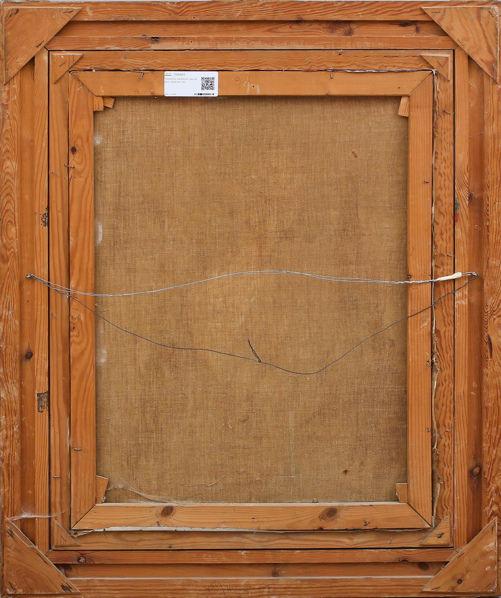 TADEUSZ KAMASA, olja på duk, signerad.