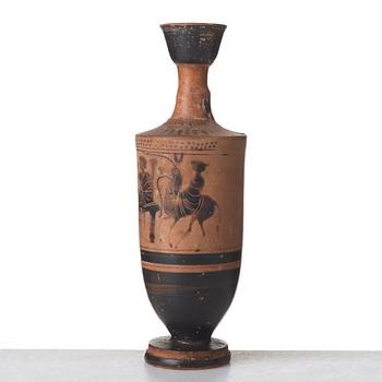 An Attic black-figured Lekhytos, probably late 5th Century B.C.