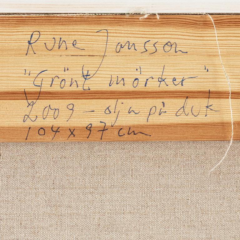 RUNE JANSSON, oil on canvas, signed and dated 2009.