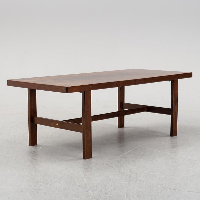 A rosewood coffee table, 1960's-80's.