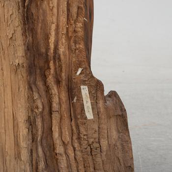 Alois Lindner, a wooden sculpture, signed and dated -55.