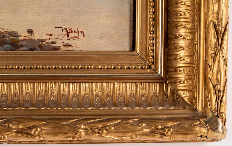 WILHELM BEHM, olja på duk, signerad.