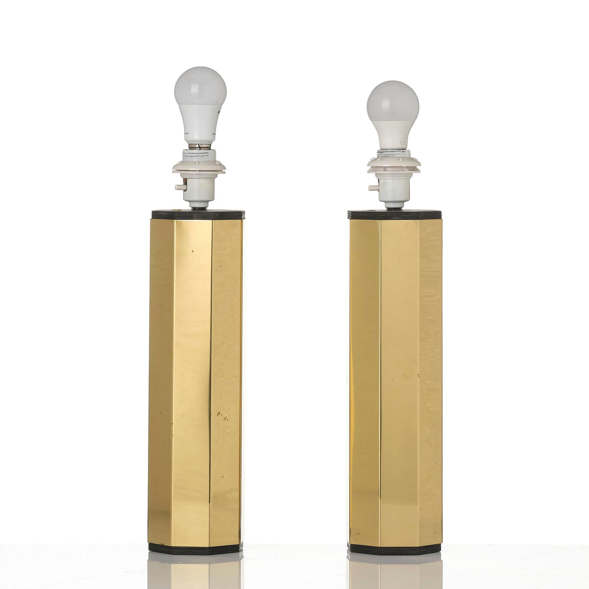 Hans-Agne Jakobsson, a pair of table lamps model B 203/36, Hans-Agne Jakobsson AB, Markaryd, 1960s-70s.