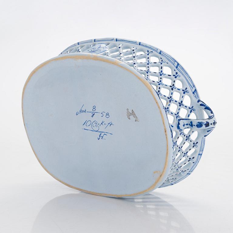 Rörstrand, a mid-18th-century faience bowl dated  8 november 1758.