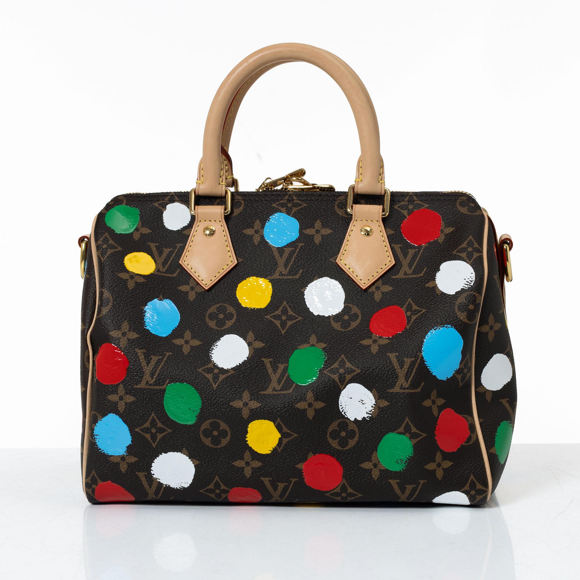 Louis Vuitton X Yayoi Kusama, Speedy 25, 2023.