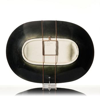 Birger Kaipiainen, a large stoneware dish, Arabia, Finland.