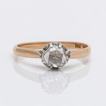 Ring 18K guld m 1 rosensten ca 0,40 ct.