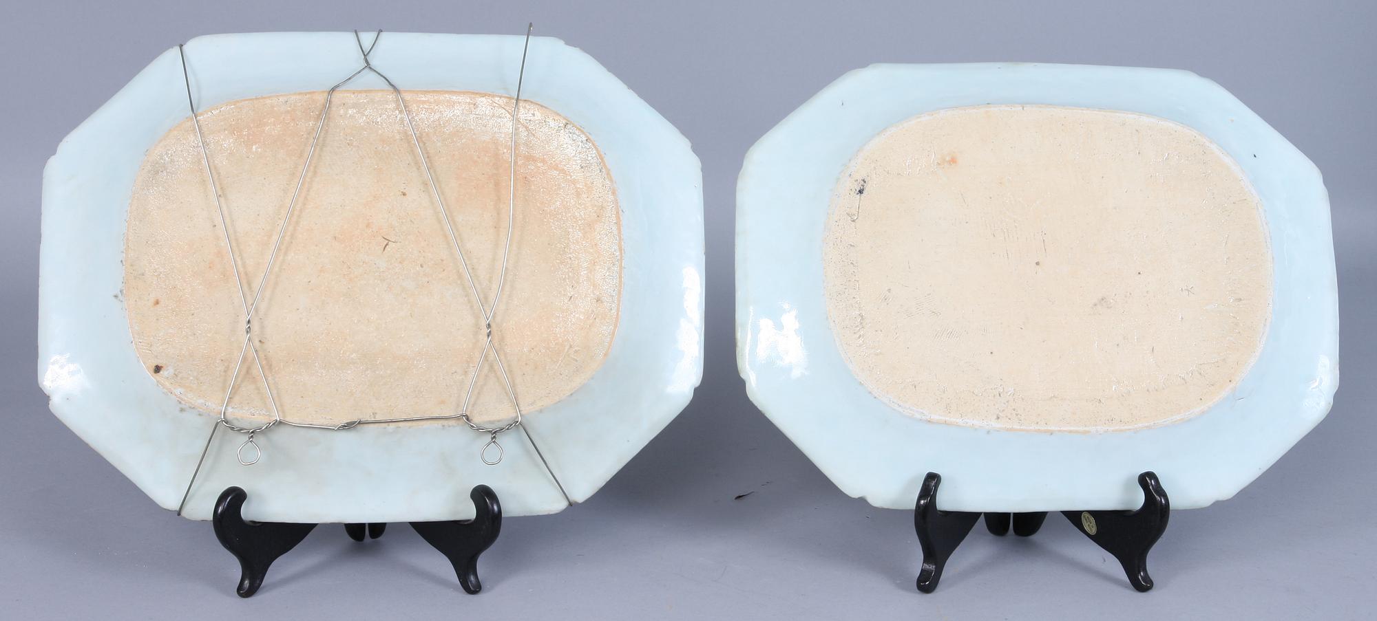 FAT, 2 st, porslin, Kina. 1700-tal.