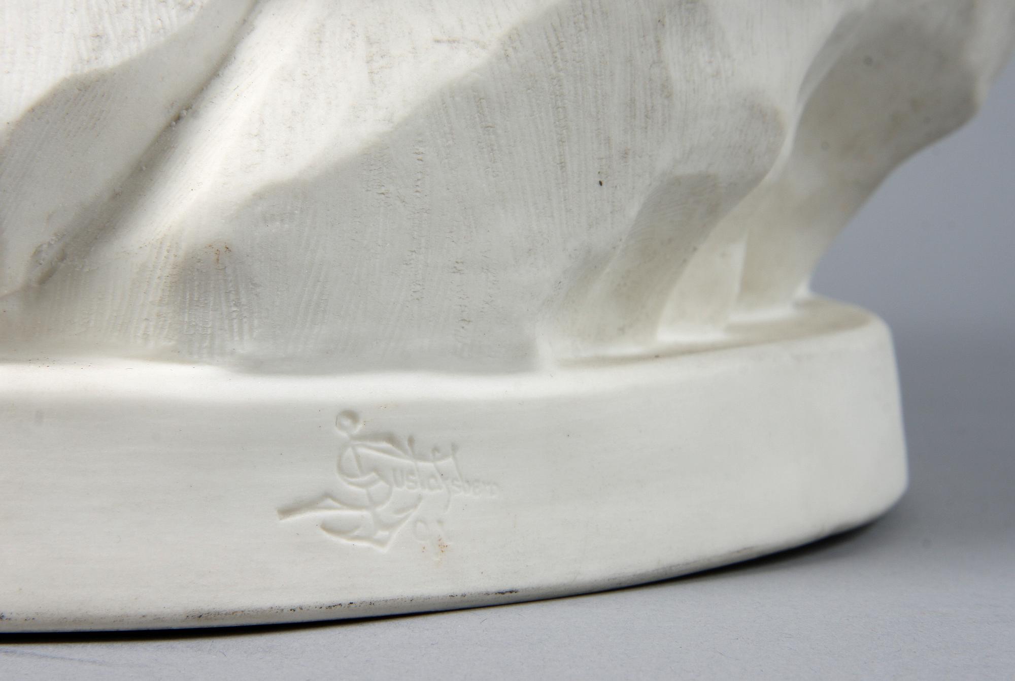 STATYETT, parian, GustaFsberg, 1891.