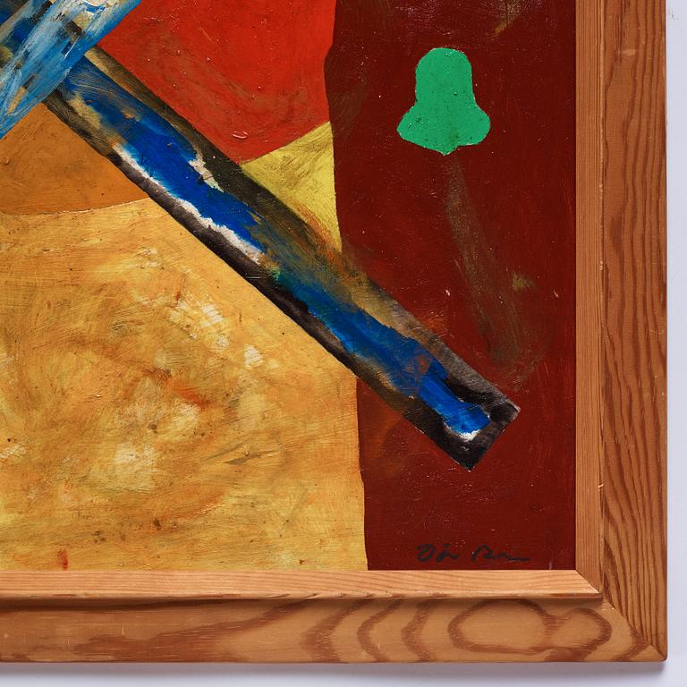 Dick Bengtsson, mixed media on canvas, signed and executed in 1986.