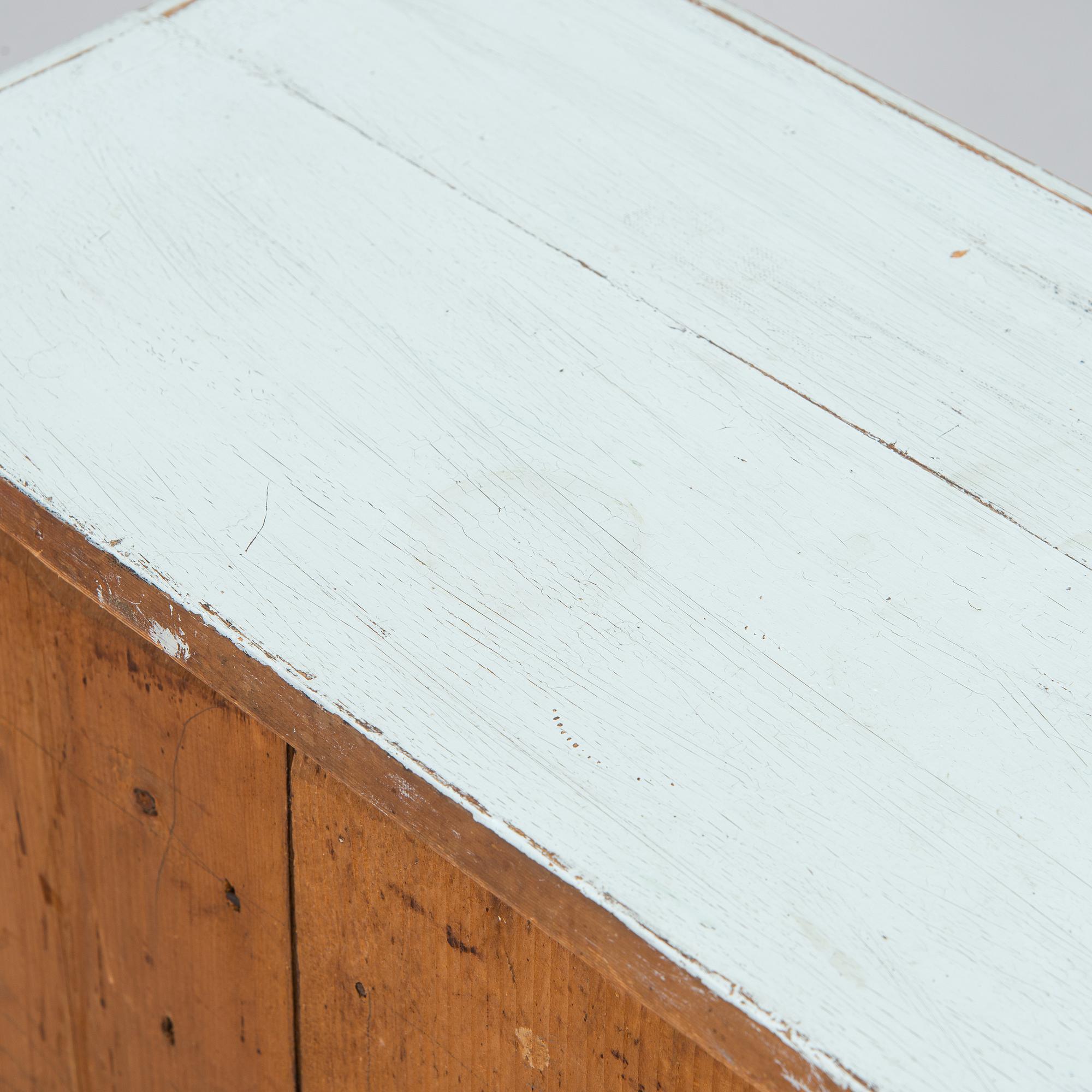 A painted cabinet, circa 1900.