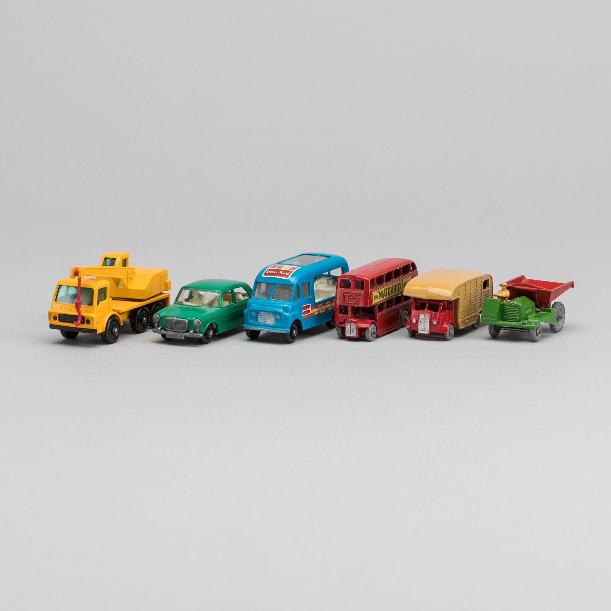 SIX LESNEY MATCHBOX SERIES CARS.