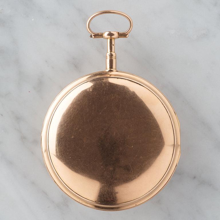 WILHELM PAULI (1770-1816), Stockholm, pocket watch, 54 mm,