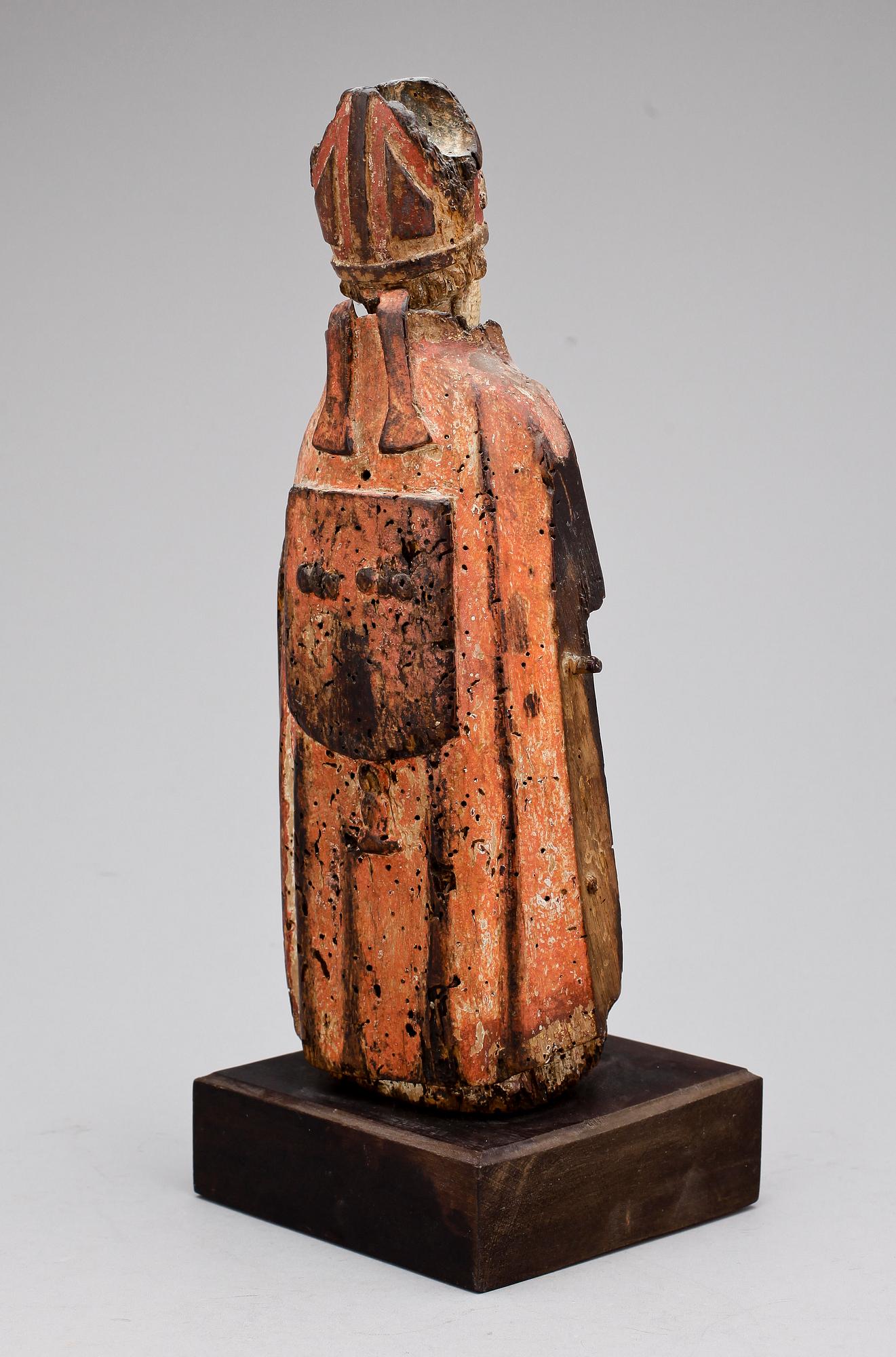 KYRKOSKULPTUR, trä, troligen sydeuropa, 1600/1700-tal.