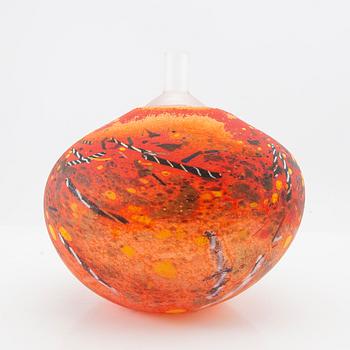 Bertil Vallien, Vase signed, Kosta Boda.